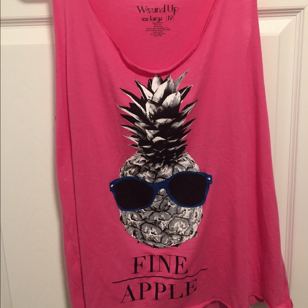 Pink tank top fine apple 2xl wound up